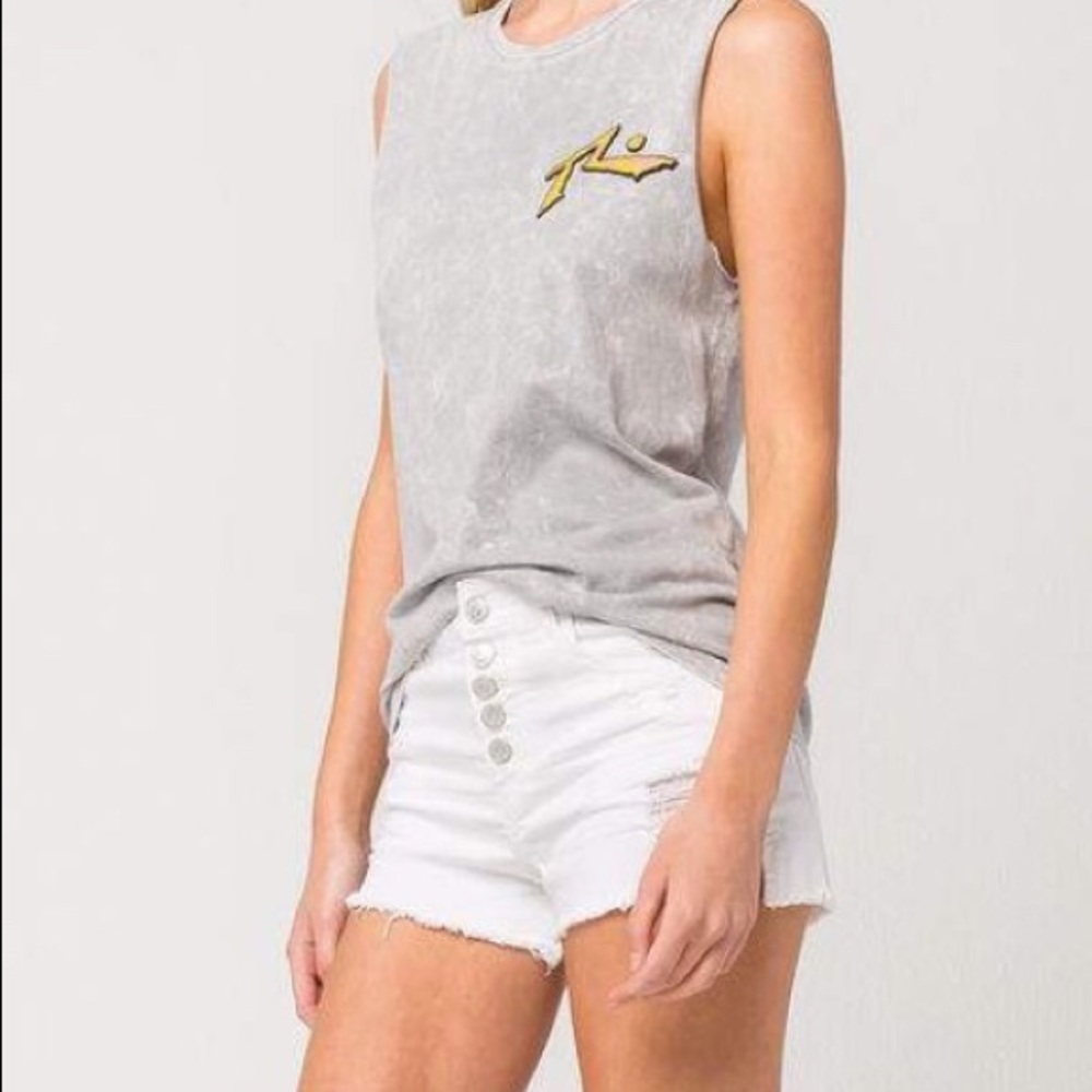 Cute white denim shorts